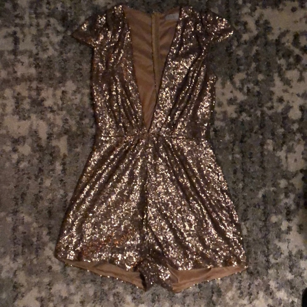 Tobi Sequin Romper
